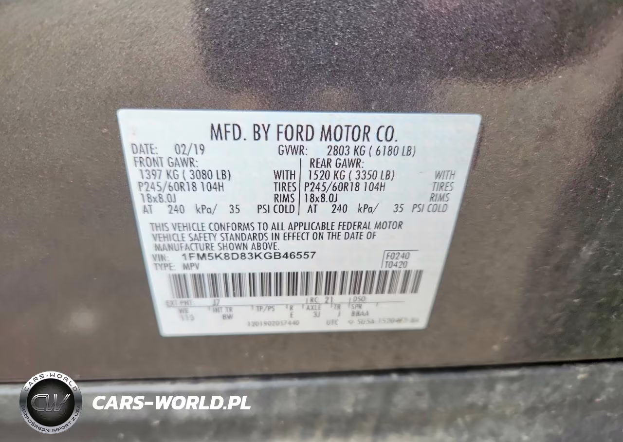 2019 Ford Explorer Xlt VIN:1FM5K8D83KGB46557 - 13