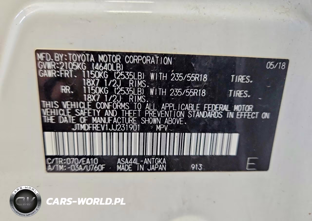 2018 Toyota Rav4 Limited VIN:JTMDFREV1JJ231901 - 12