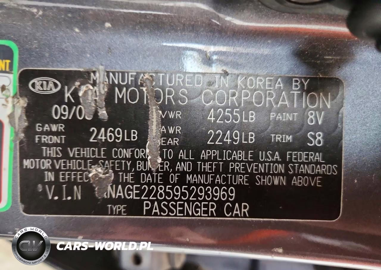 2009 Kia Optima Lx VIN:KNAGE228595293969 - 12