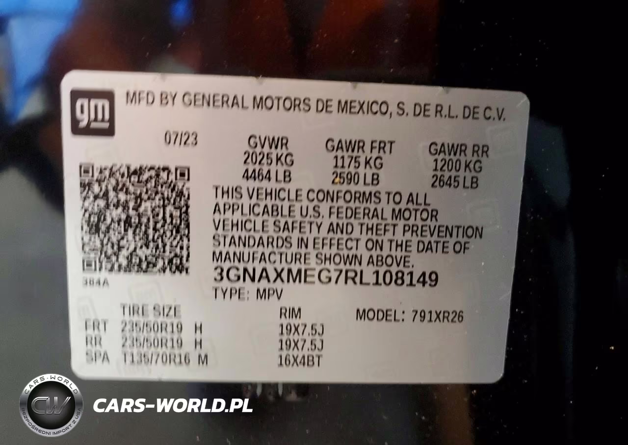 2024 Chevrolet Equinox Rs VIN:3GNAXMEG7RL108149 - 12