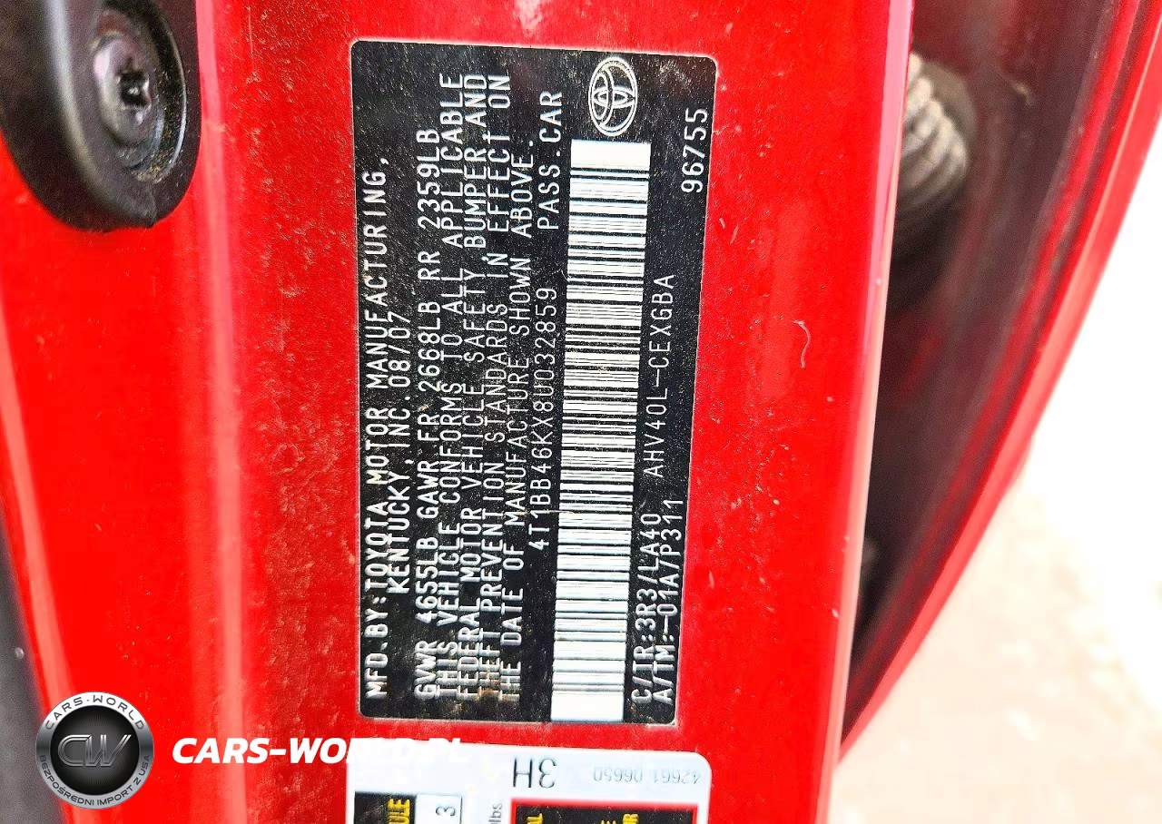 2008 Toyota Camry Hybrid VIN:4T1BB46KX8U032859 - 12