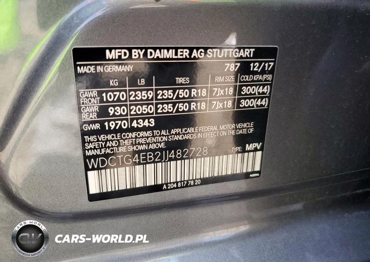 2018 Mercedes-Benz Gla 250 VIN:WDCTG4EB2JJ482728 - 13