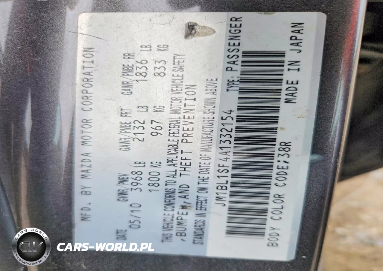 2010 Mazda 3 I VIN:JM1BL1SF4A1332154 - 12