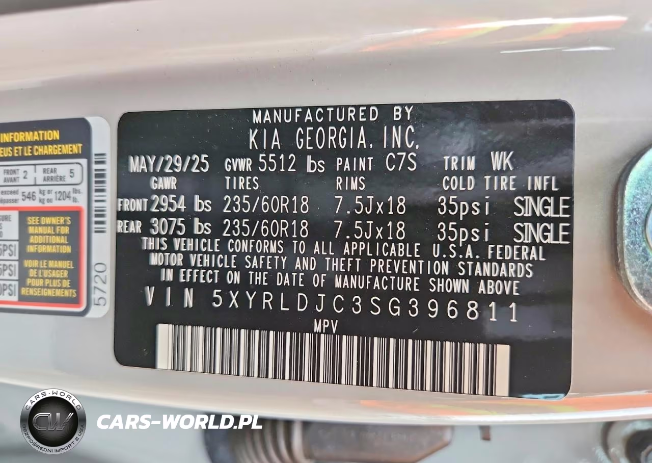 2025 Kia Sorento S VIN:5XYRLDJC3SG396811 - 13