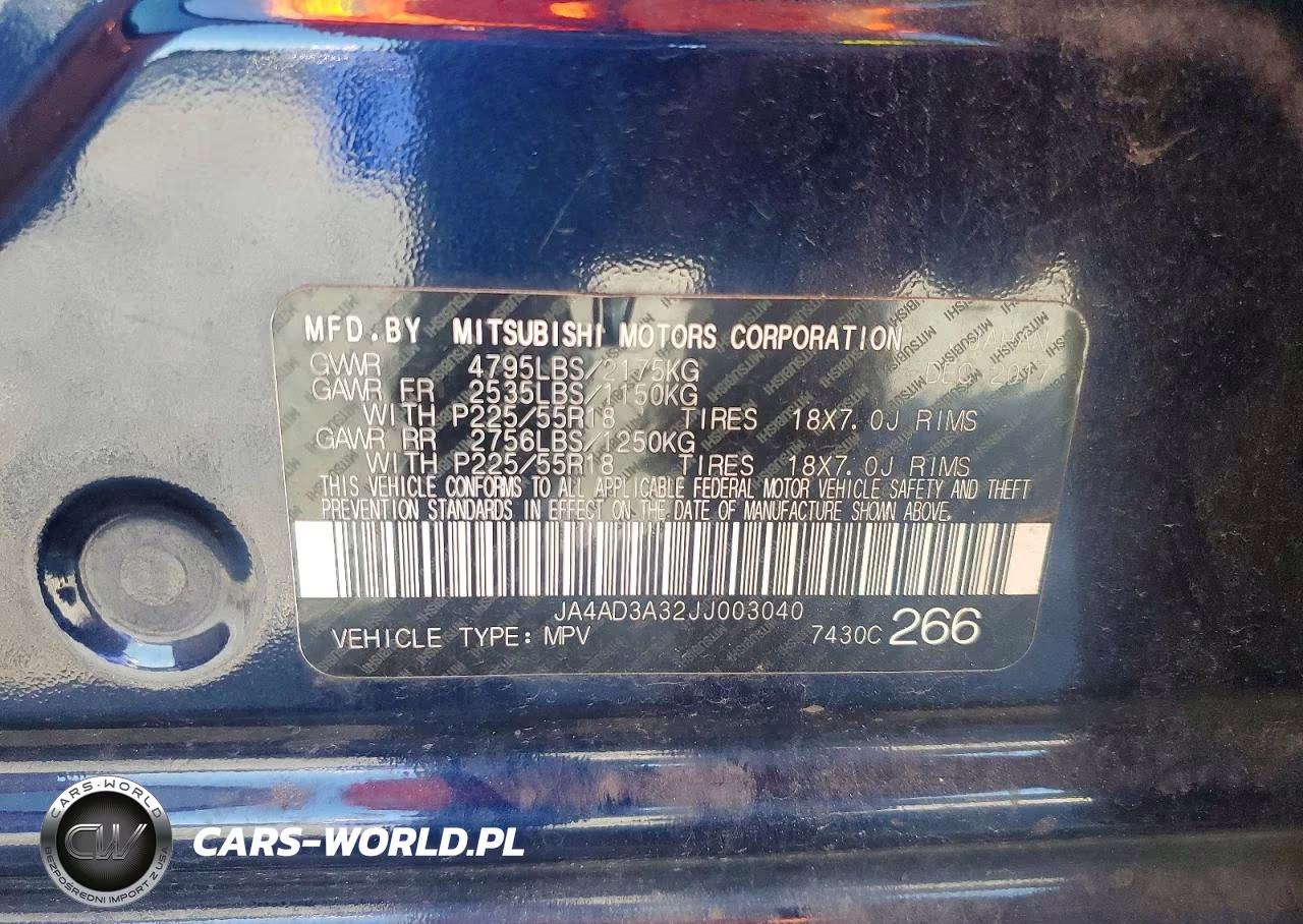 2018 Mitsubishi Outlander Se VIN:JA4AD3A32JJ003040 - 13