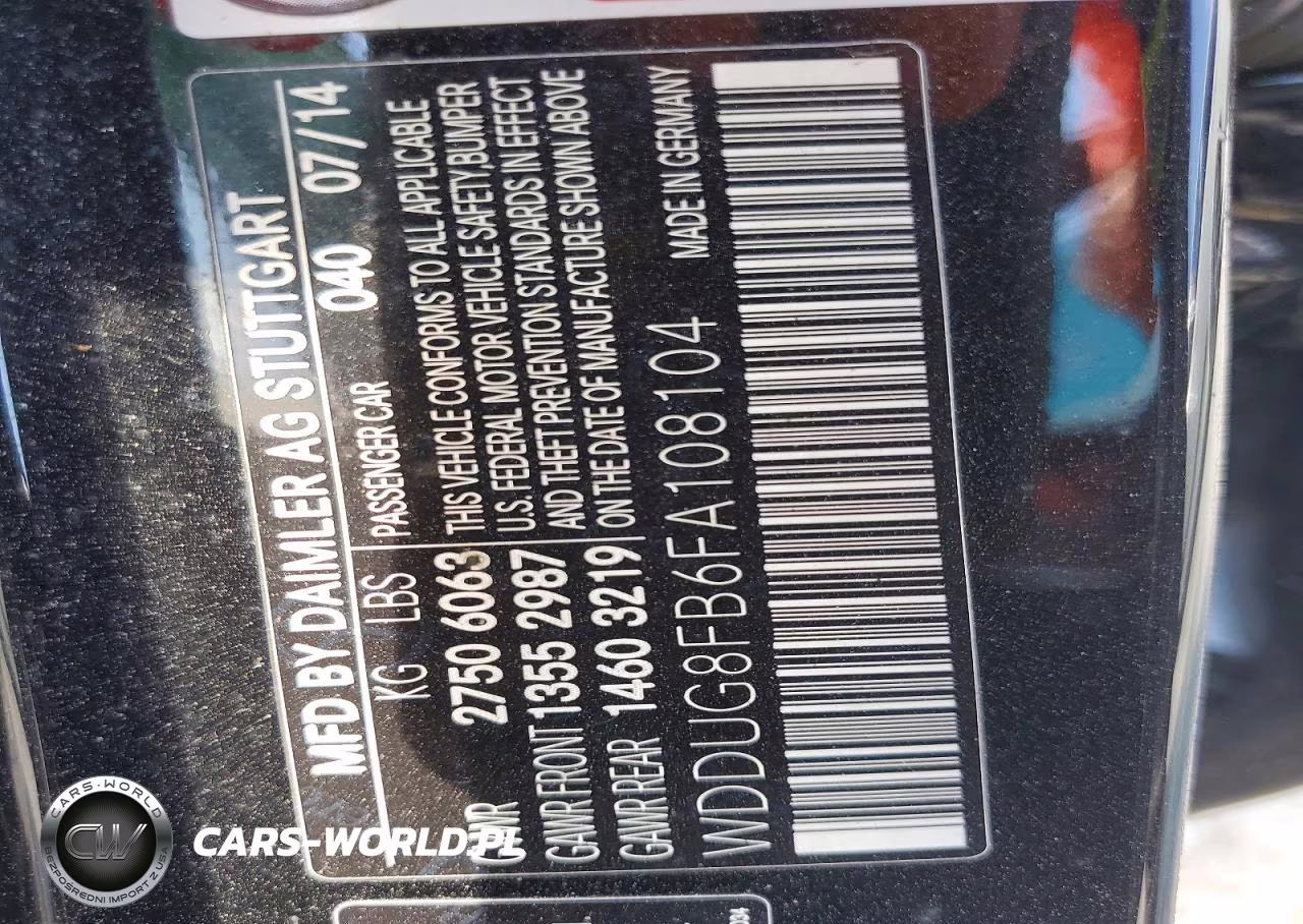 2015 Mercedes-Benz S 550 4Matic VIN:WDDUG8FB6FA108104 - 12