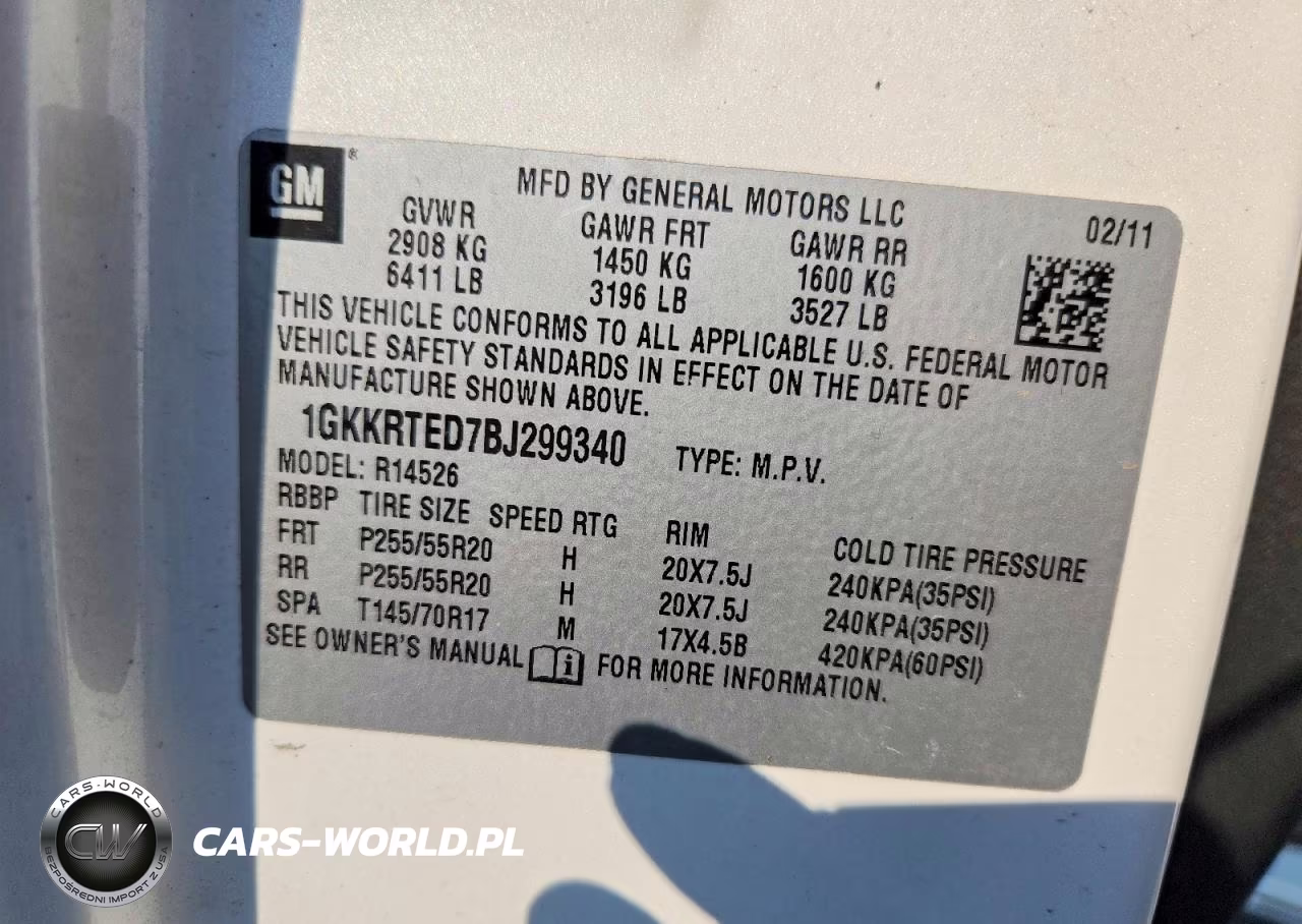 2011 GMC Acadia Denali VIN:1GKKRTED7BJ299340 - 13