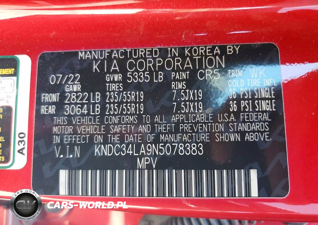 2022 Kia Ev6 Wind VIN:KNDC34LA9N5078383 - 13