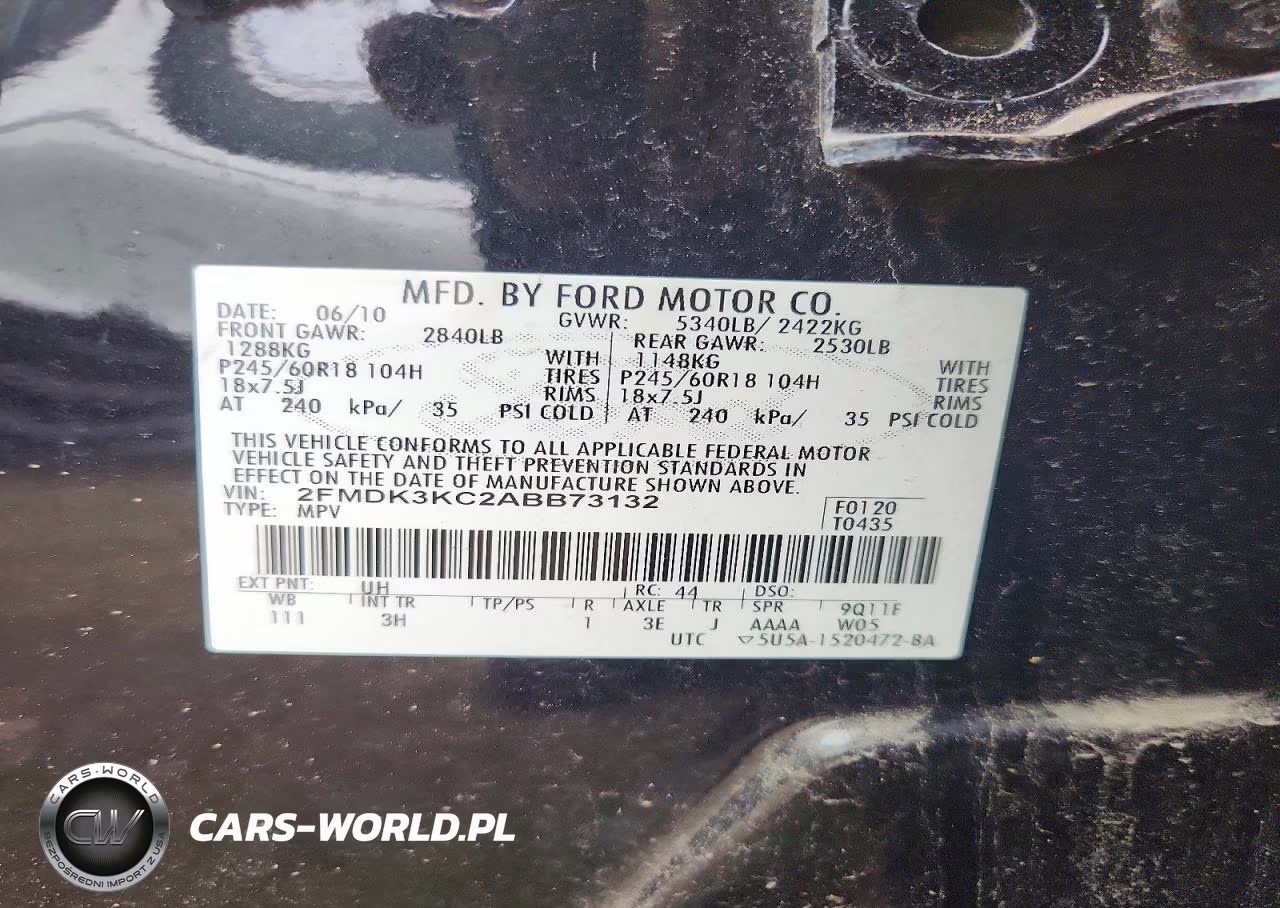 2010 Ford Edge Limited VIN:2FMDK3KC2ABB73132 - 13
