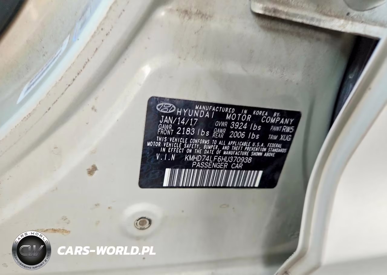 2017 Hyun Elantra Se VIN:KMHD74LF6HU370938 - 12