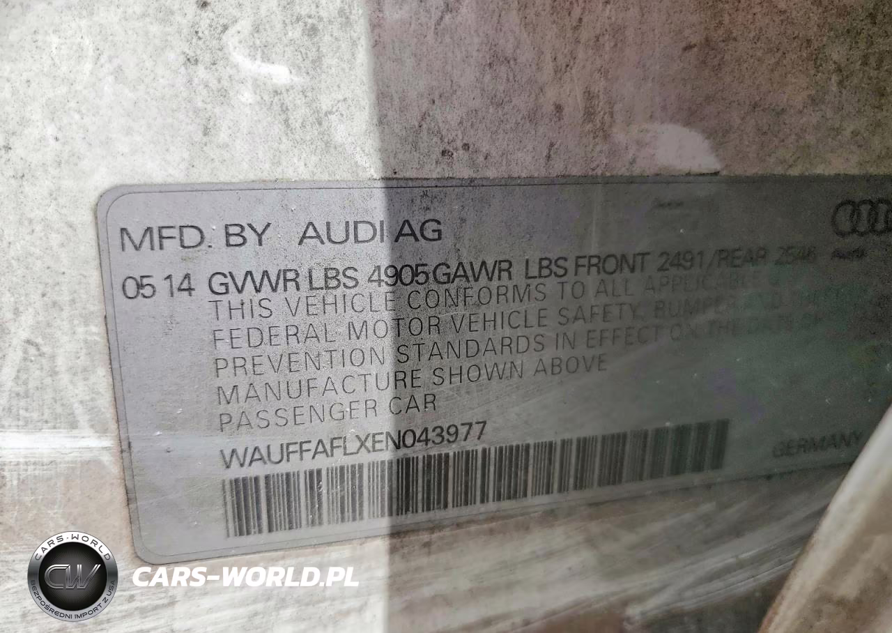 2014 Audi A4 Premium Plus VIN:WAUFFAFLXEN043977 - 12