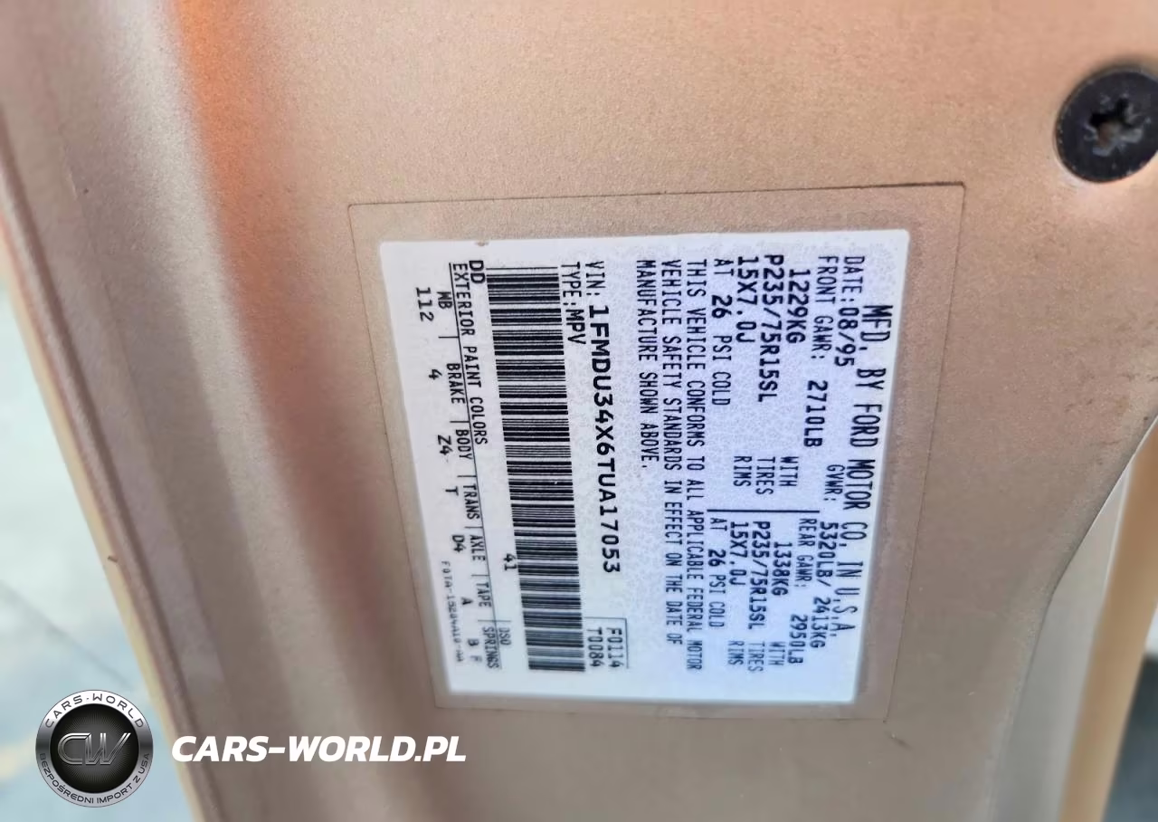 1996 Ford Explorer VIN:1FMDU34X6TUA17053 - 13