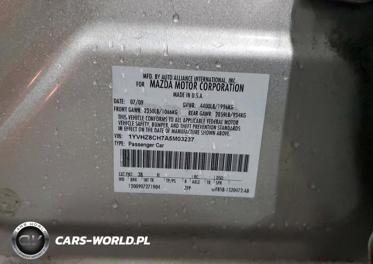 2010 Mazda 6 I VIN:1YVHZ8CH7A5M03237 - 13