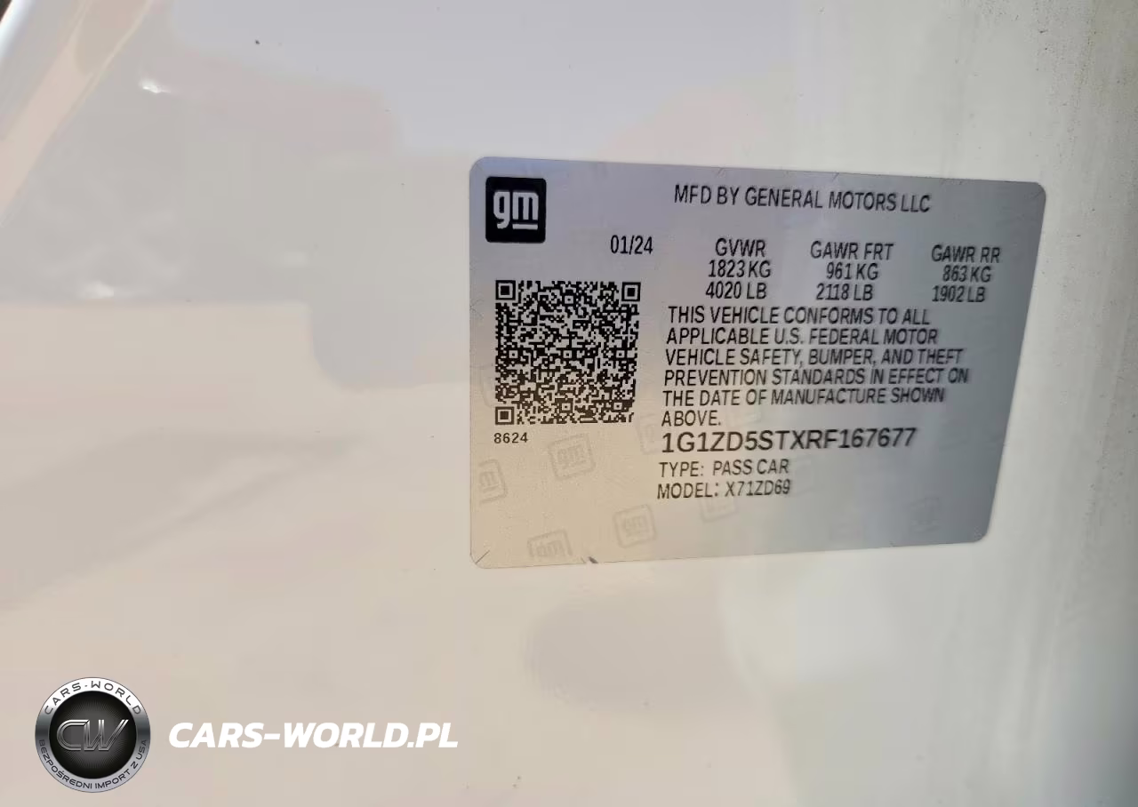 2024 Chevrolet Malibu Lt VIN:1G1ZD5STXRF167677 - 13