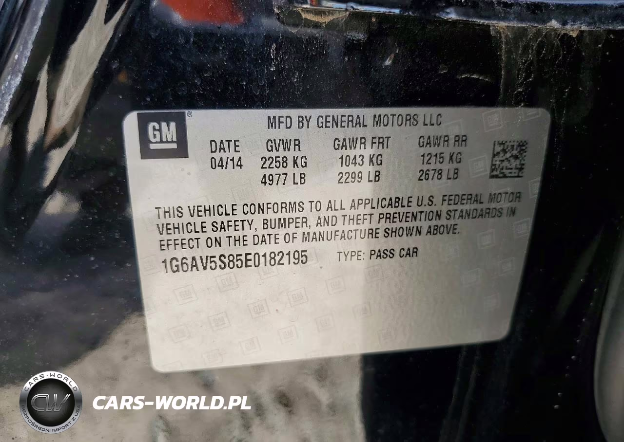 2014 Cadillac Cts Vsport Premium VIN:1G6AV5S85E0182195 - 12