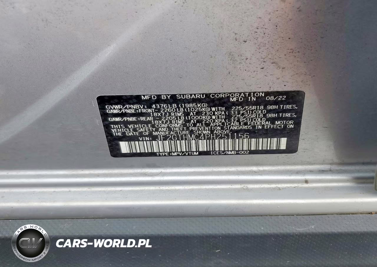2023 Subaru Crosstrek Limited VIN:JF2GTHMC4PH251156 - 13
