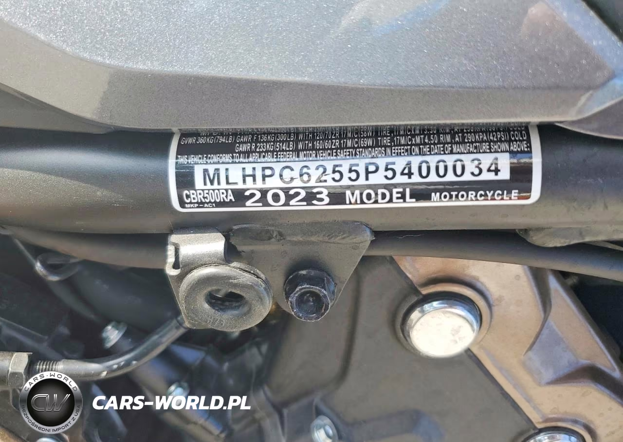 2023 Honda Cbr500 Ra VIN:MLHPC6255P5400034 - 9