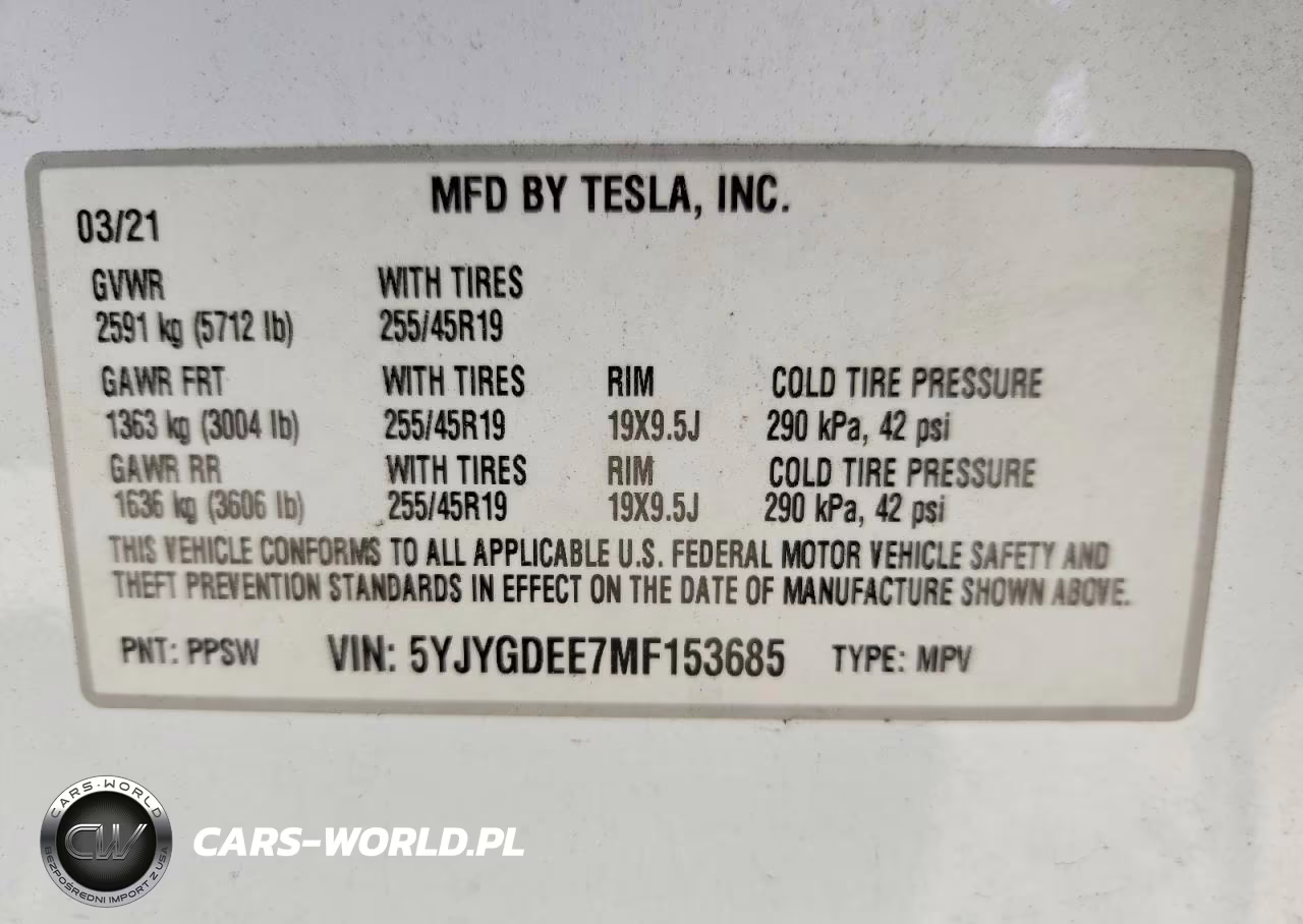 2021 Tesla Model Y VIN:5YJYGDEE7MF153685 - 13