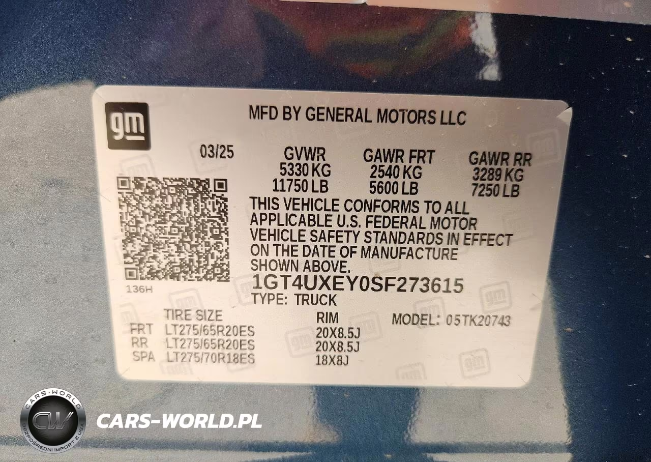 2025 GMC Sierra K2500 Denali Ultimate VIN:1GT4UXEY0SF273615 - 13
