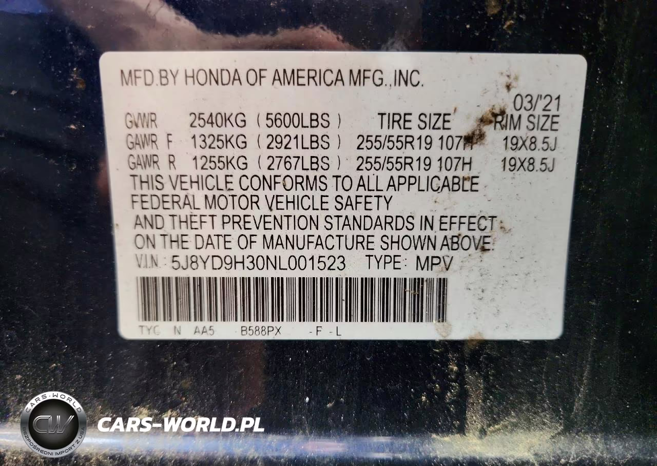 2022 Acura Mdx VIN:5J8YD9H30NL001523 - 13