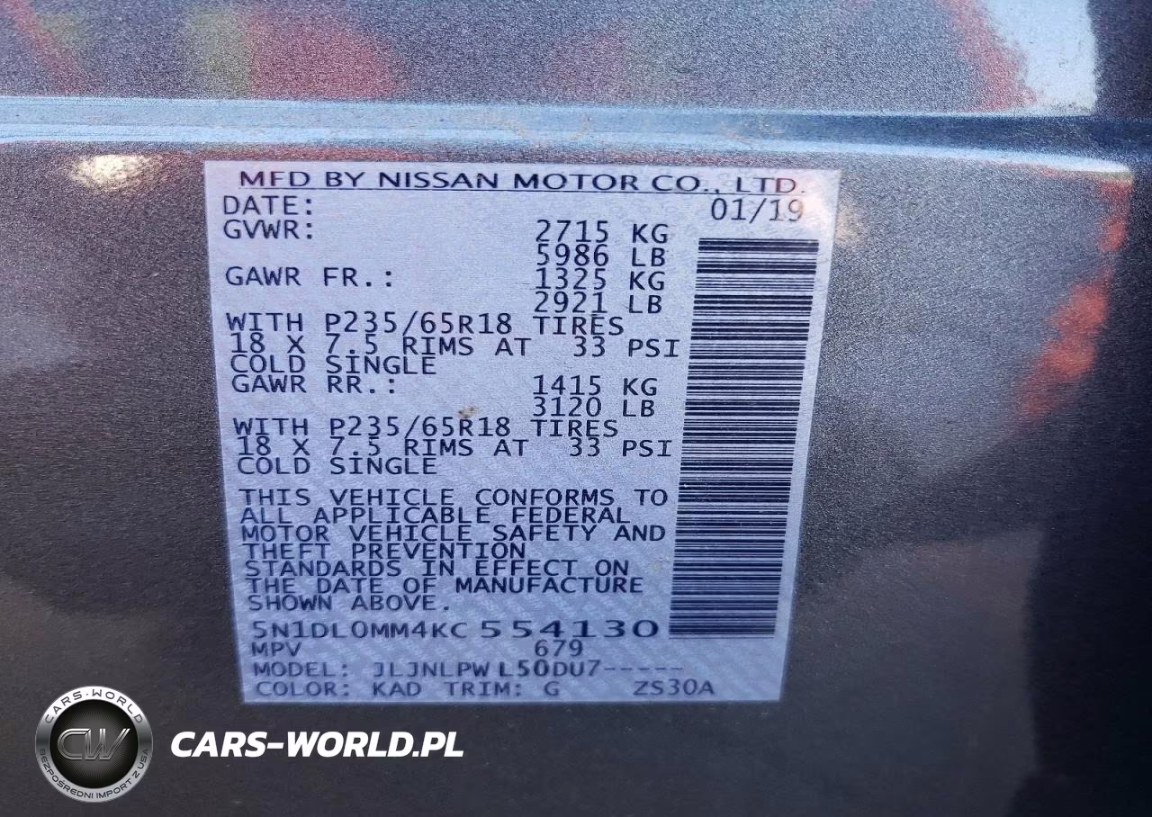 2019 Infiniti Qx60 Pure VIN:5N1DL0MM4KC554130 - 13