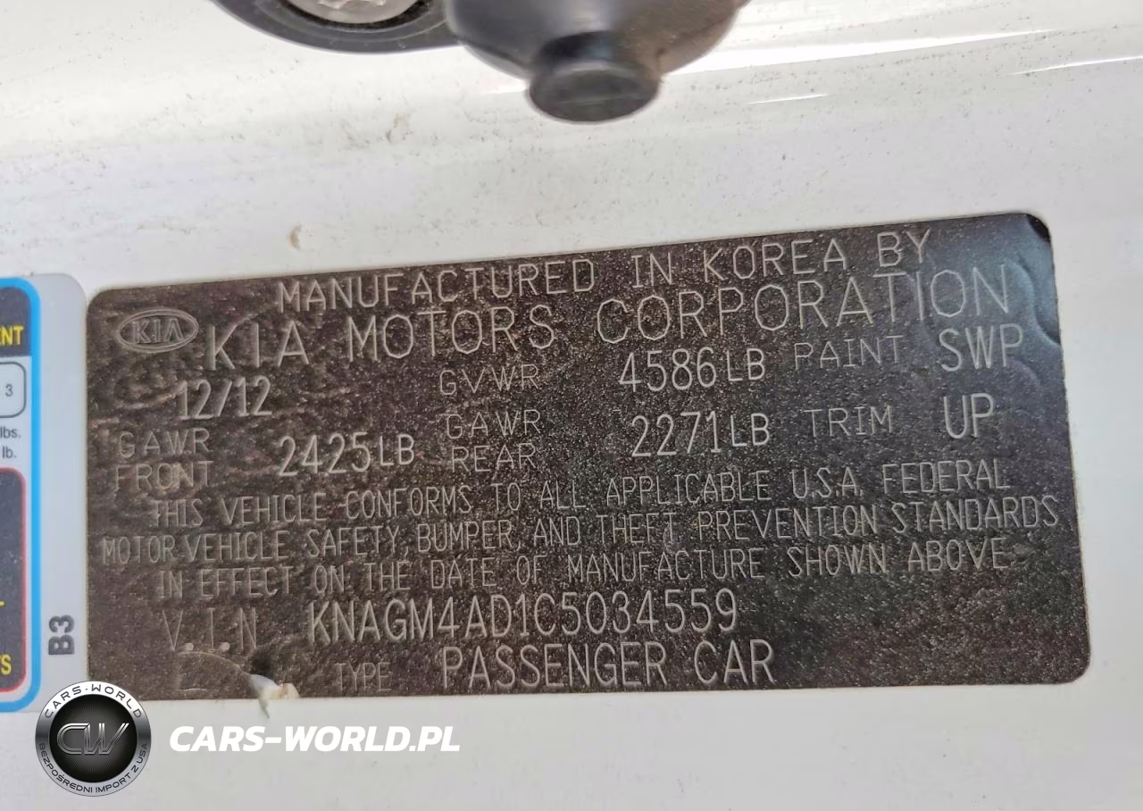 2012 Kia Optima Hybrid VIN:KNAGM4AD1C5034559 - 12
