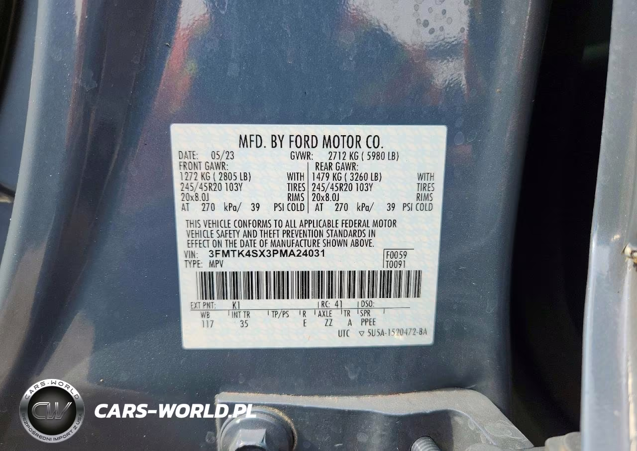 2023 Ford Mustang Mach-E Gt VIN:3FMTK4SX3PMA24031 - 13