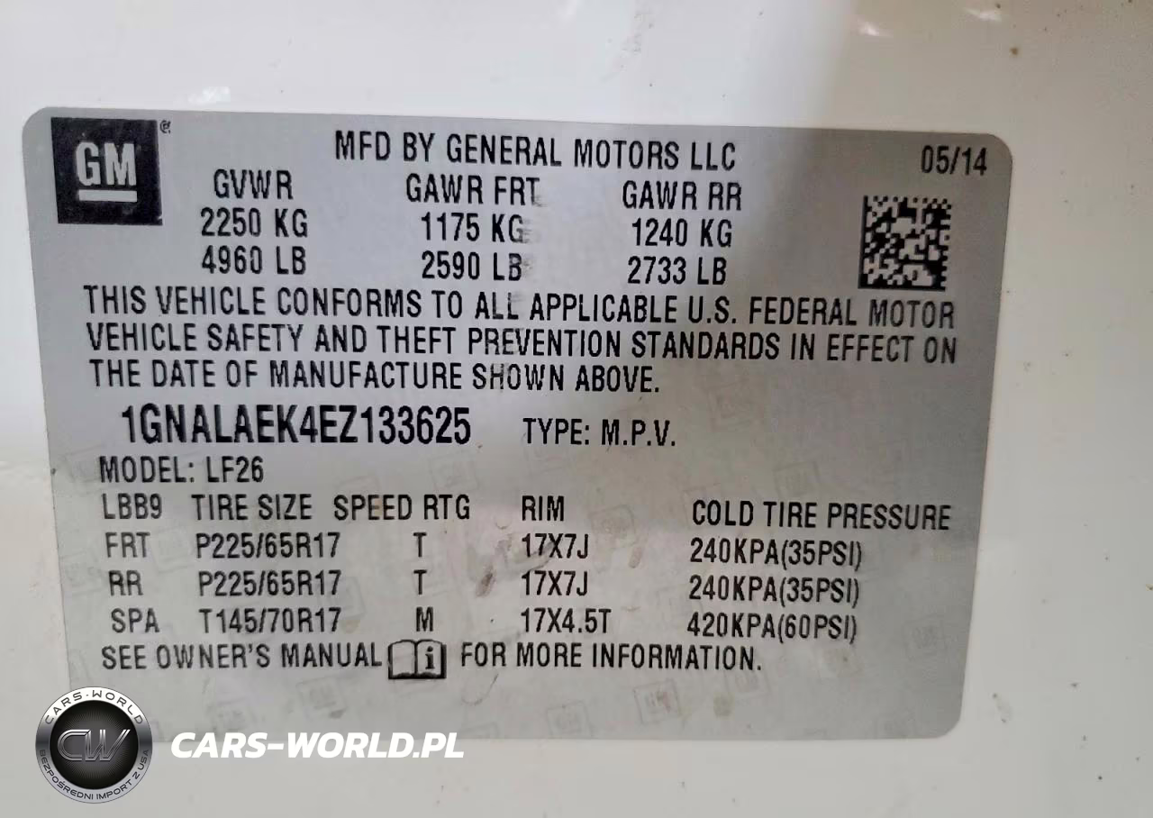 2014 Chevrolet Equinox Ls VIN:1GNALAEK4EZ133625 - 12