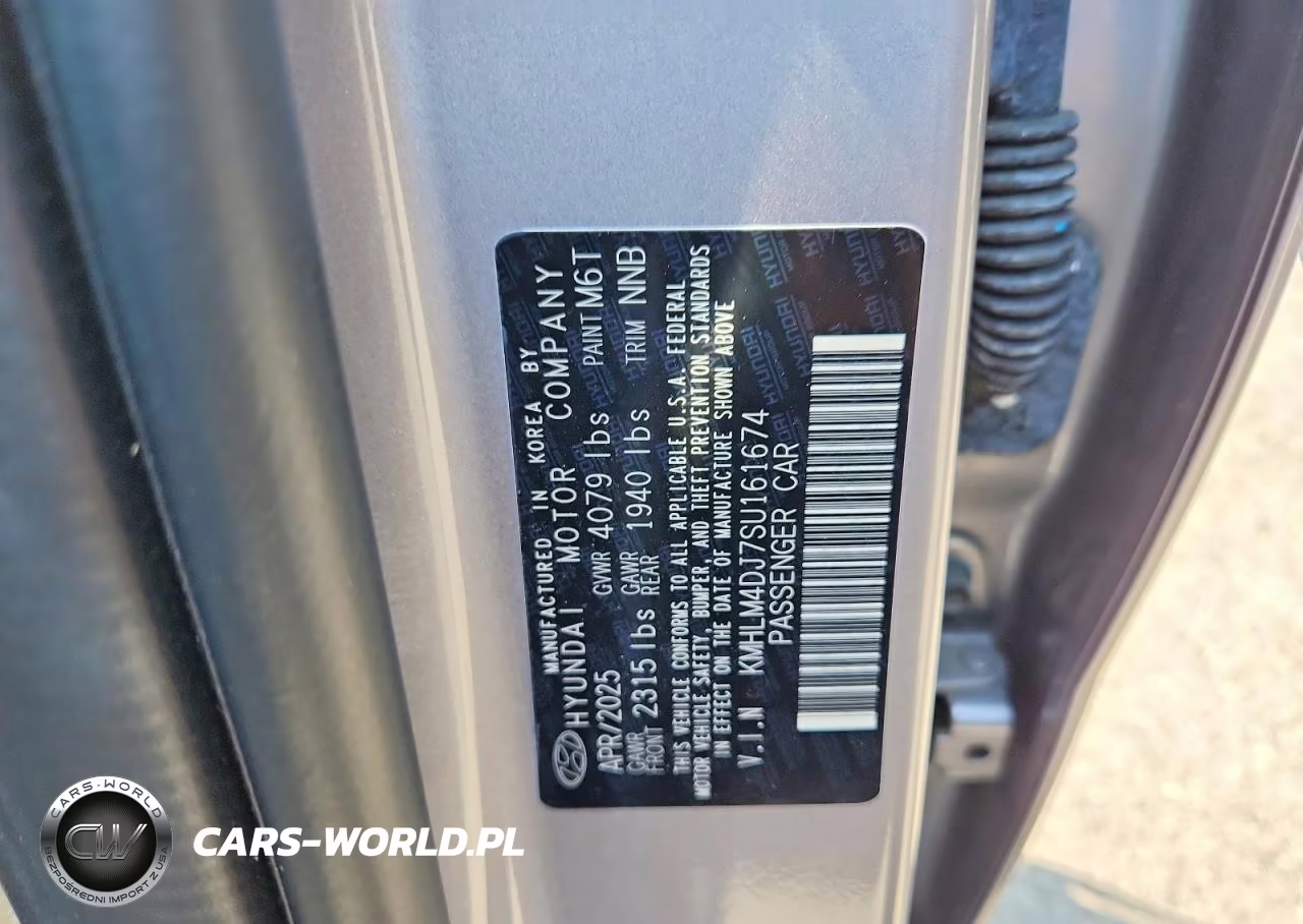 2025 Hyundai Elantra Hybrid Sel Sport VIN:KMHLM4DJ7SU161674 - 12