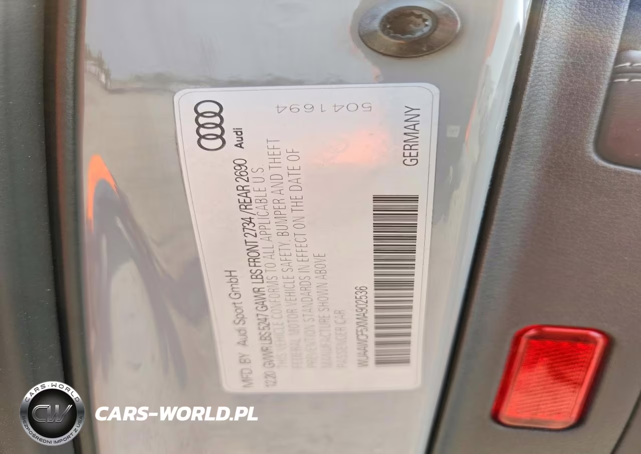 2021 Audi Rs5 VIN:WUAAWCF5XMA902536 - 12