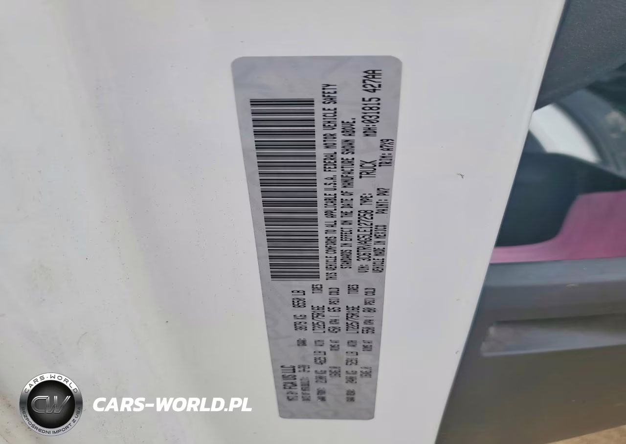 2020 Ram Promaster 1500 Low Roof 136 Wb VIN:3C6TRVAG5LE127258 - 12