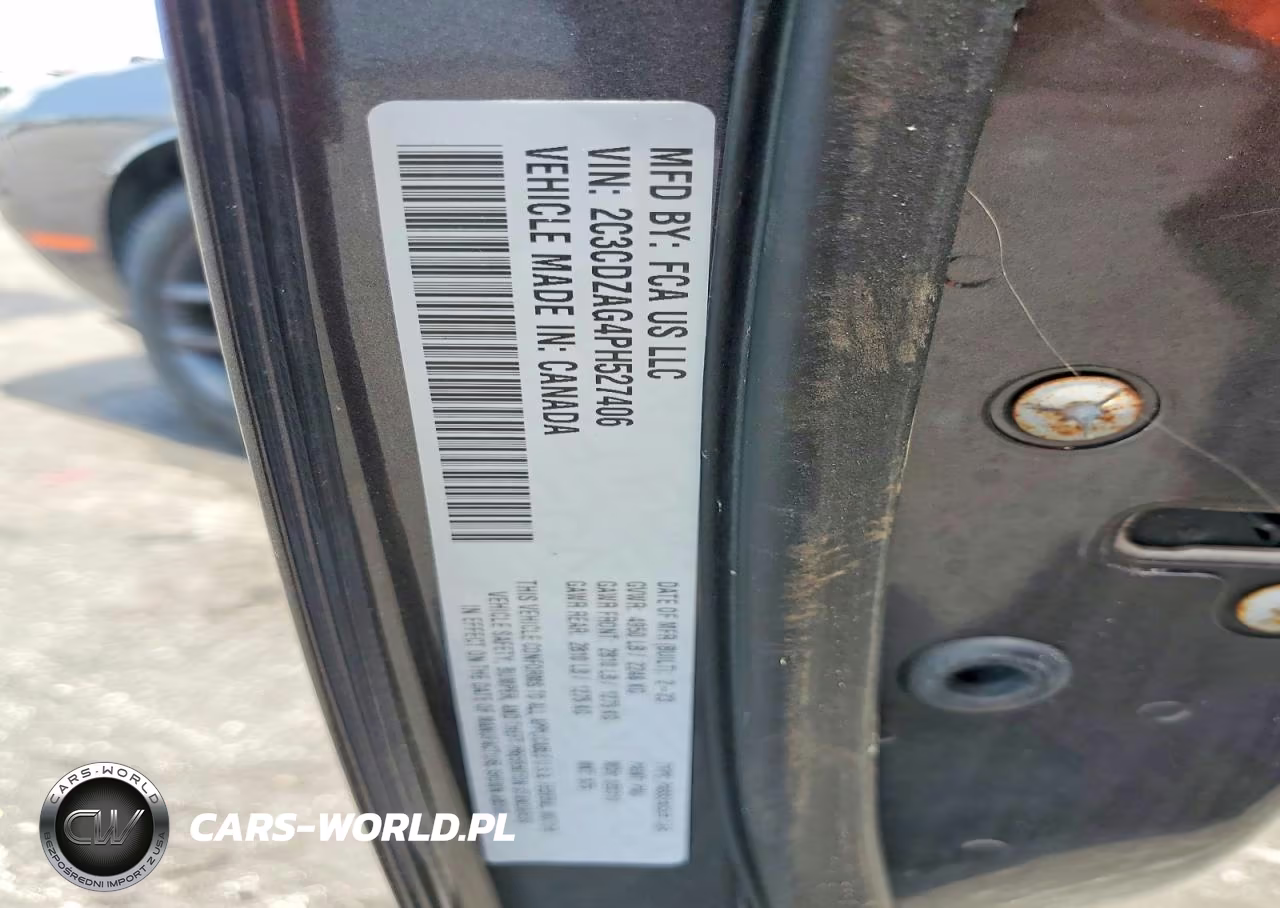2023 Dodge Challenger Sxt VIN:2C3CDZAG4PH527406 - 13