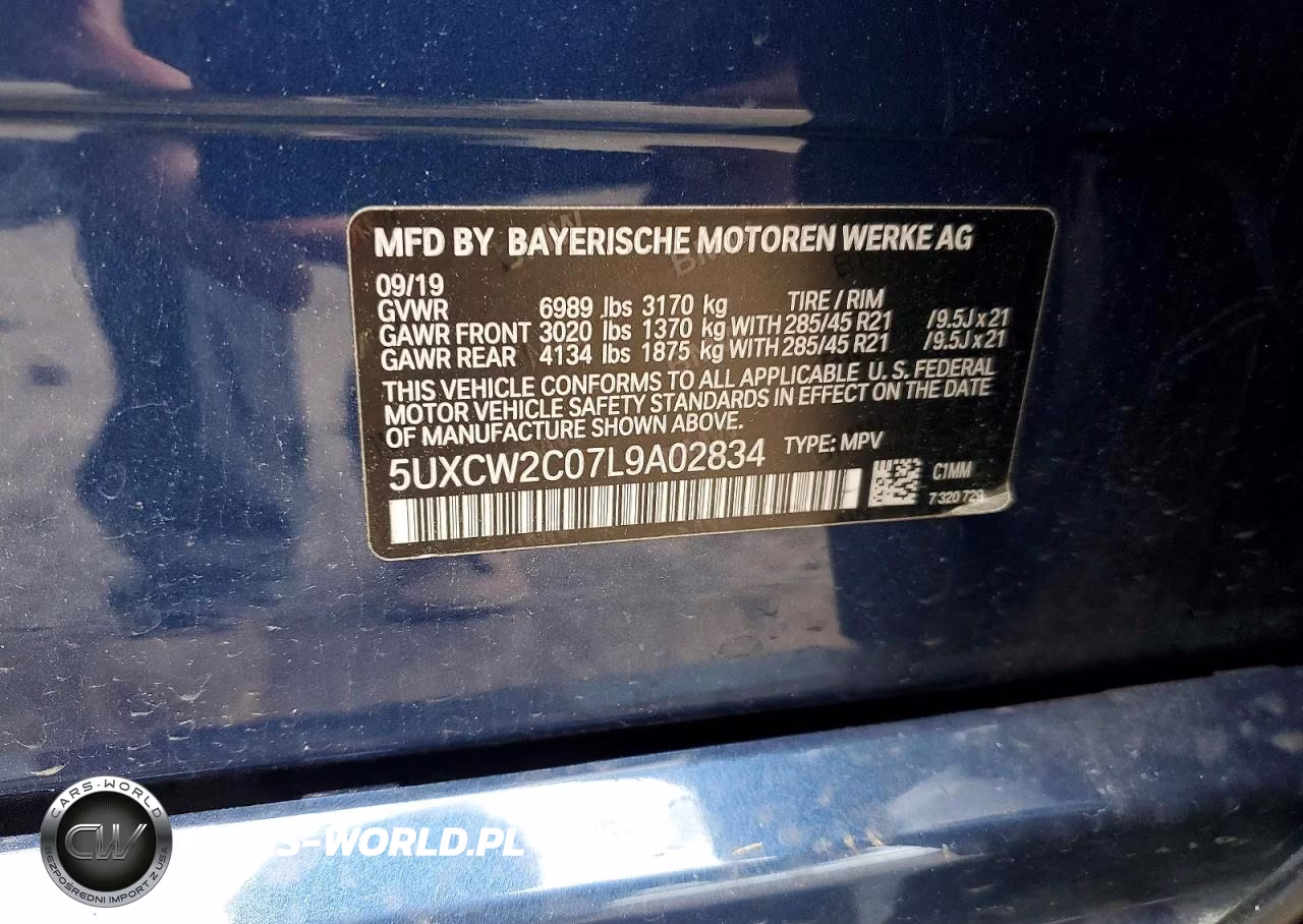 2020 BMW X7 xDrive40I VIN:5UXCW2C07L9A02834 - 14