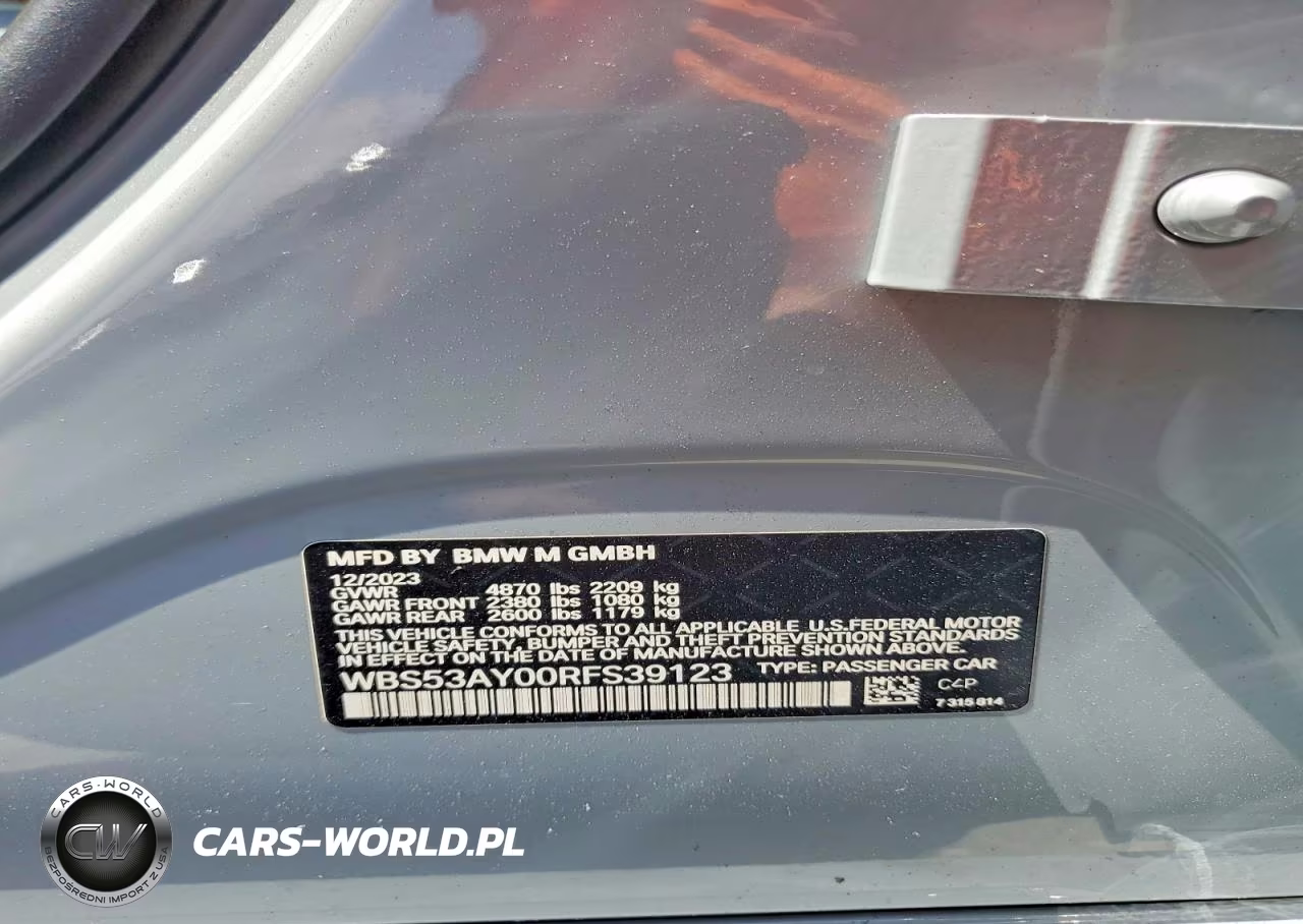 2024 BMW M3 VIN:WBS53AY00RFS39123 - 12