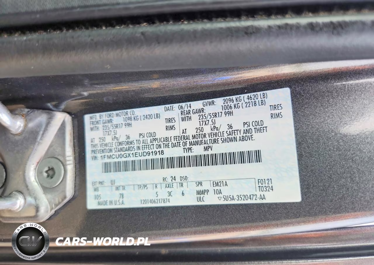 2014 Ford Escape Se VIN:1FMCU0GX1EUD91918 - 13