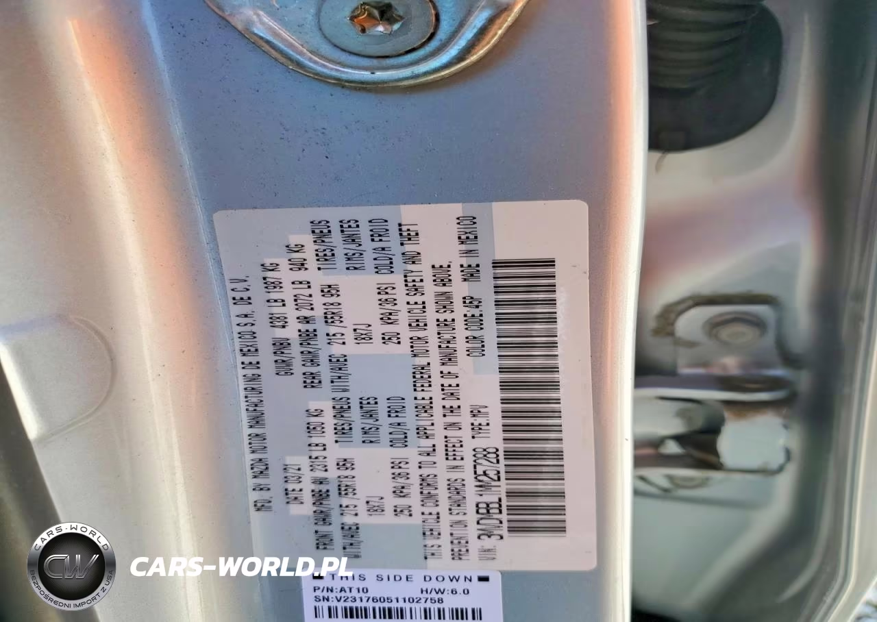 2021 Mazda Cx-30 Select VIN:3MVDMBBL1MM257288 - 12
