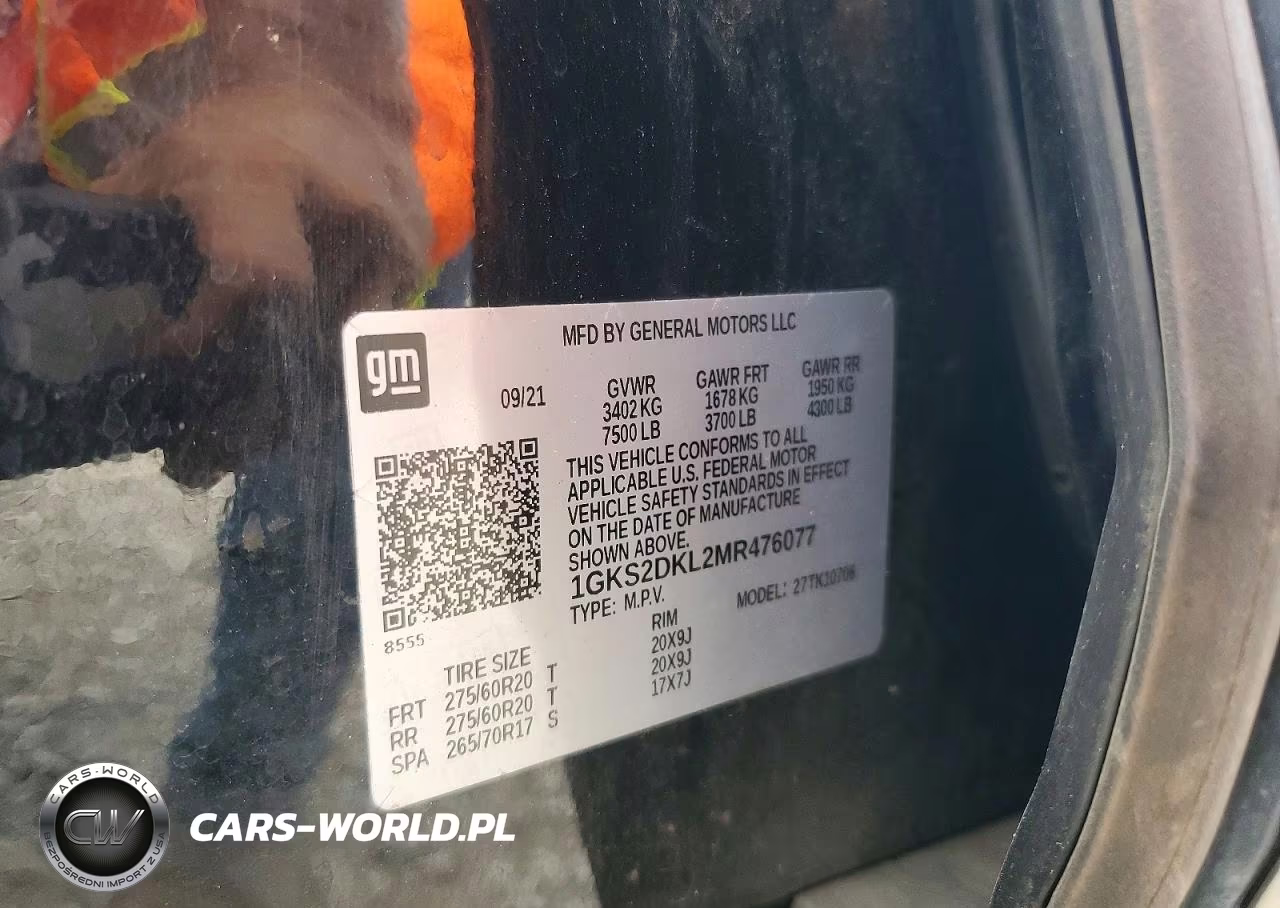 2021 GMC Yukon Denali VIN:1GKS2DKL2MR476077 - 13