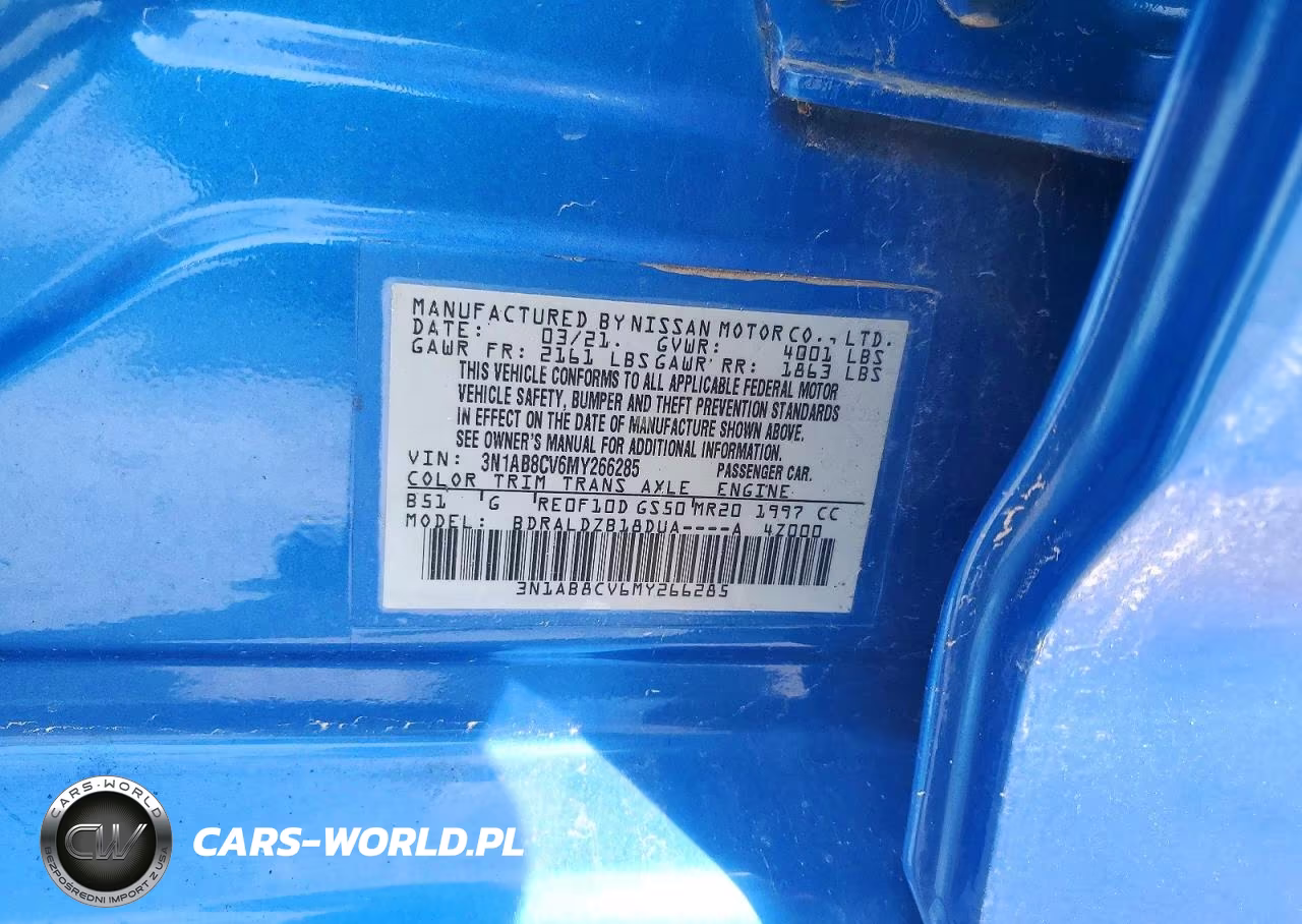 2021 Nissan Sentra Sv VIN:3N1AB8CV6MY266285 - 12