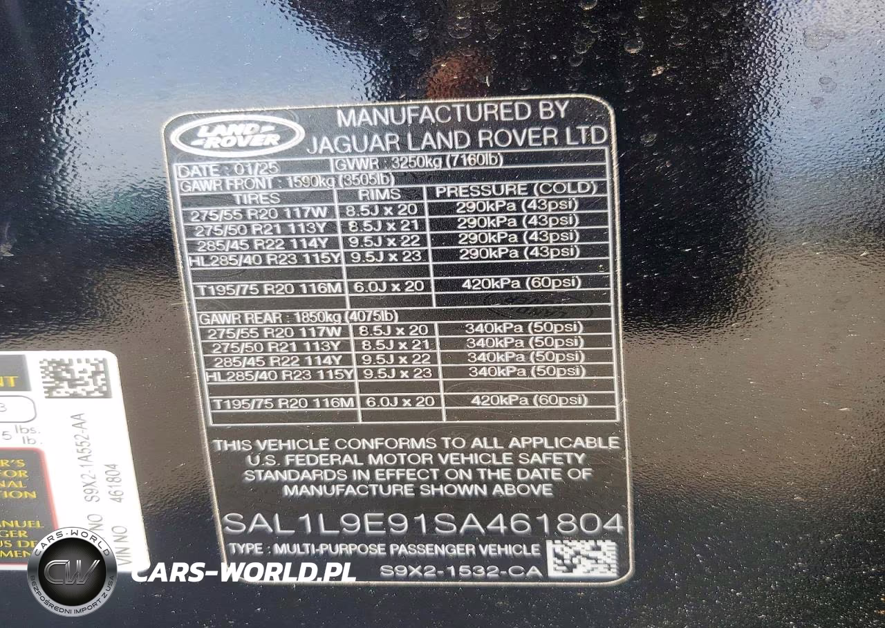 2025 Land Rover Range Rover Sport Dynamic Se VIN:SAL1L9E91SA461804 - 14