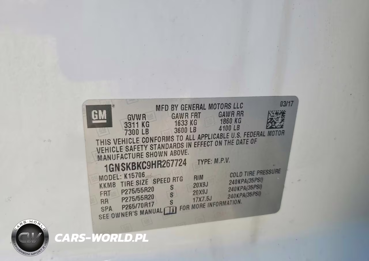 2017 Chevrolet Tahoe K1500 Lt VIN:1GNSKBKC9HR267724 - 13