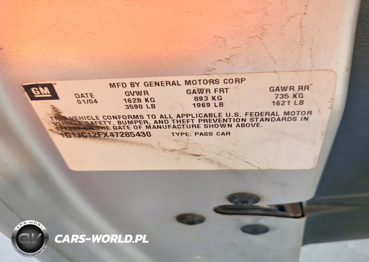 2004 Chevrolet Cavalier VIN:1G1JC12FX47285430 - 12