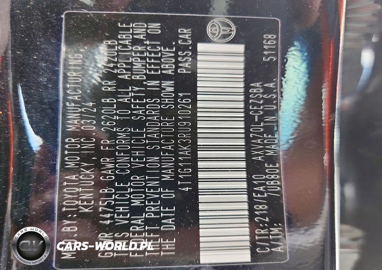 2024 Toyota Camry Se VIN:4T1G11AK3RU910261 - 12
