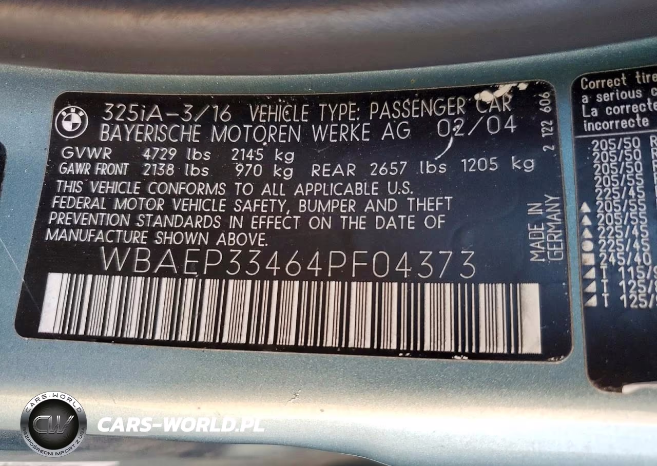 2004 BMW 325 Xit VIN:WBAEP33464PF04373 - 12