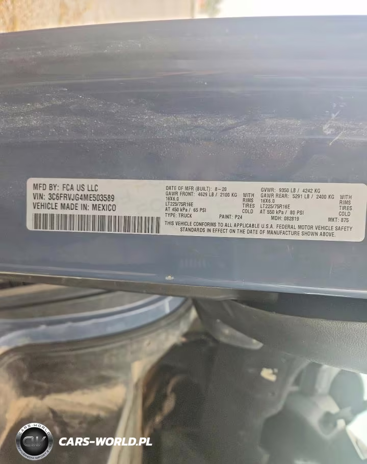 2021 Ram Promaster 3500 Delivery Van VIN:3C6FRVJG4ME503589 - 12