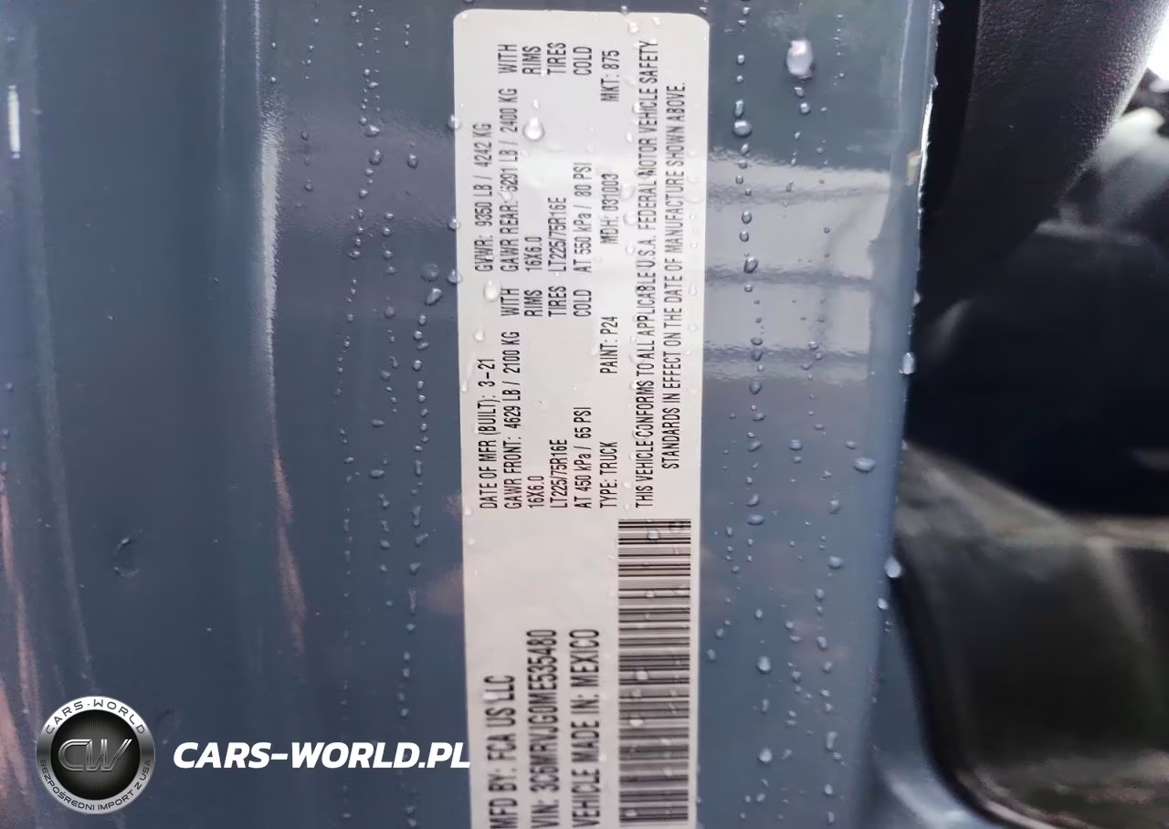 2021 Ram Promaster 3500 Delivery Van VIN:3C6MRVJG0ME535480 - 13