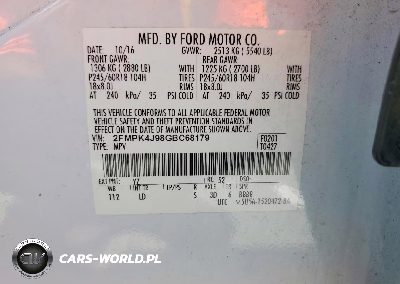 2016 Ford Edge Sel VIN:2FMPK4J98GBC68179 - 12