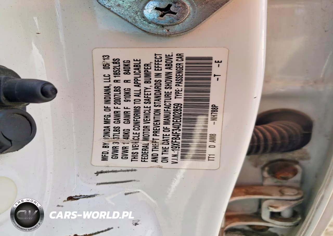 2013 Honda Civic Hybrid L VIN:19XFB4F34DE002859 - 12