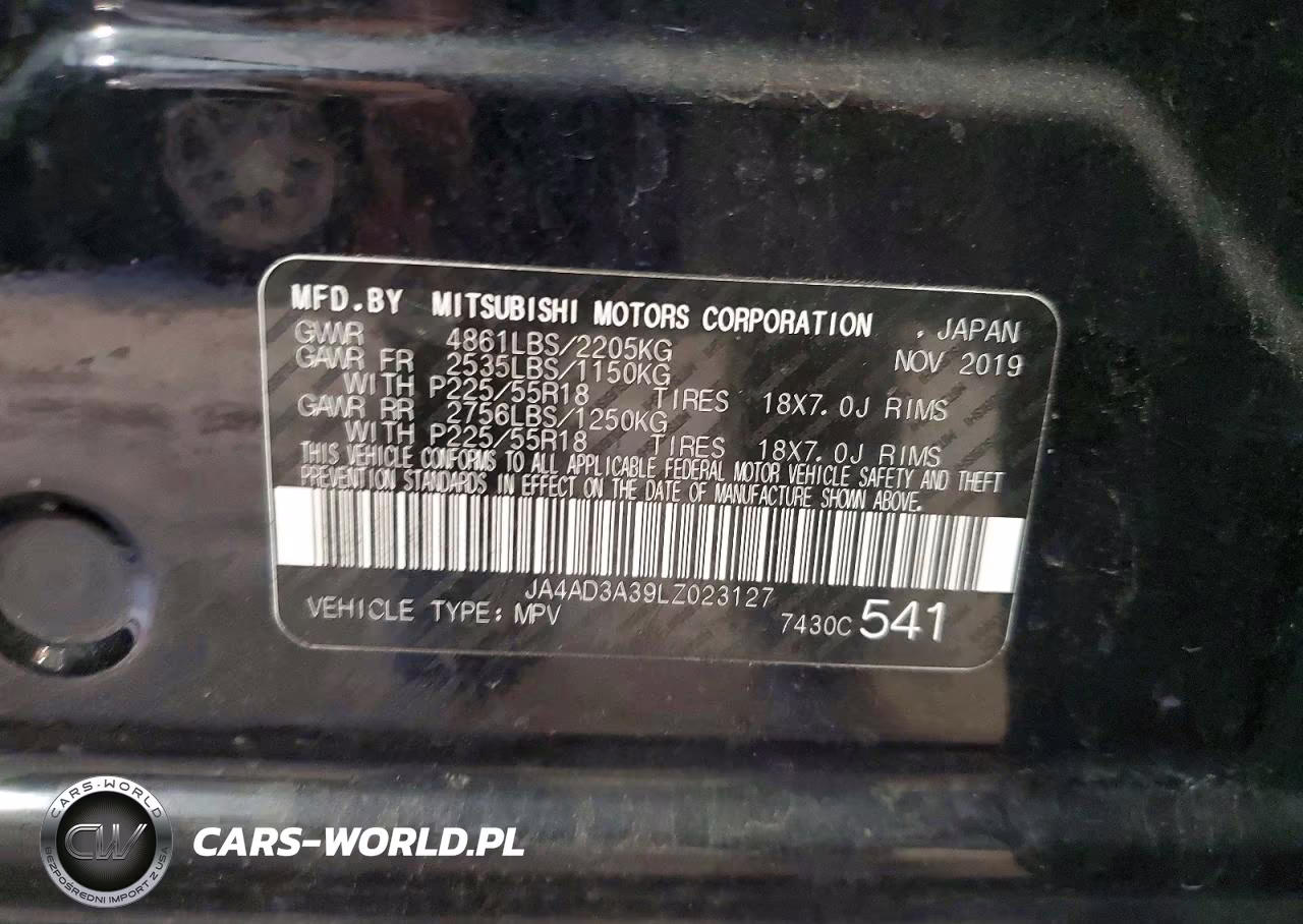 2020 Mitsubishi Outlander Se-Sel-Le VIN:JA4AD3A39LZ023127 - 13