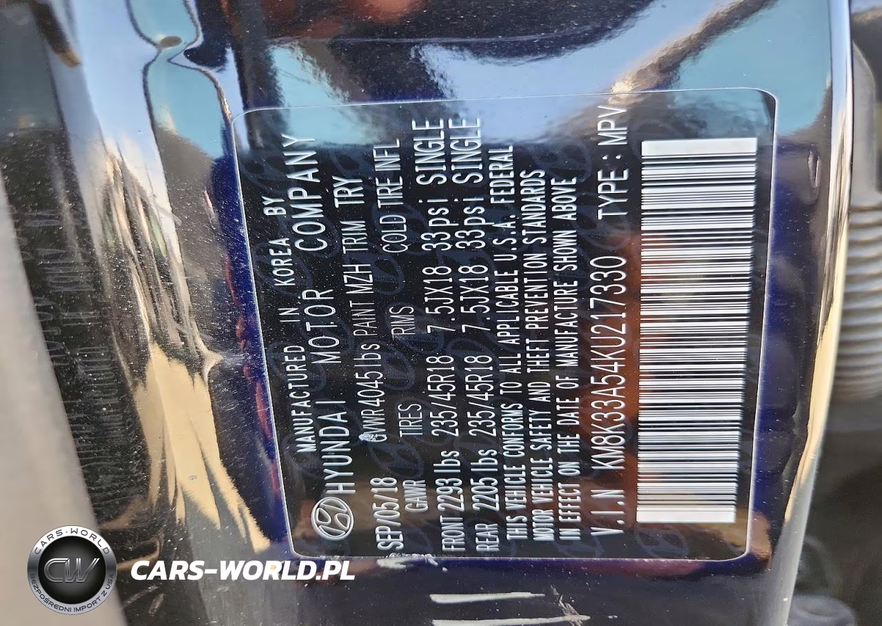 2019 Hyundai Kona Limited VIN:KM8K33A54KU217330 - 13