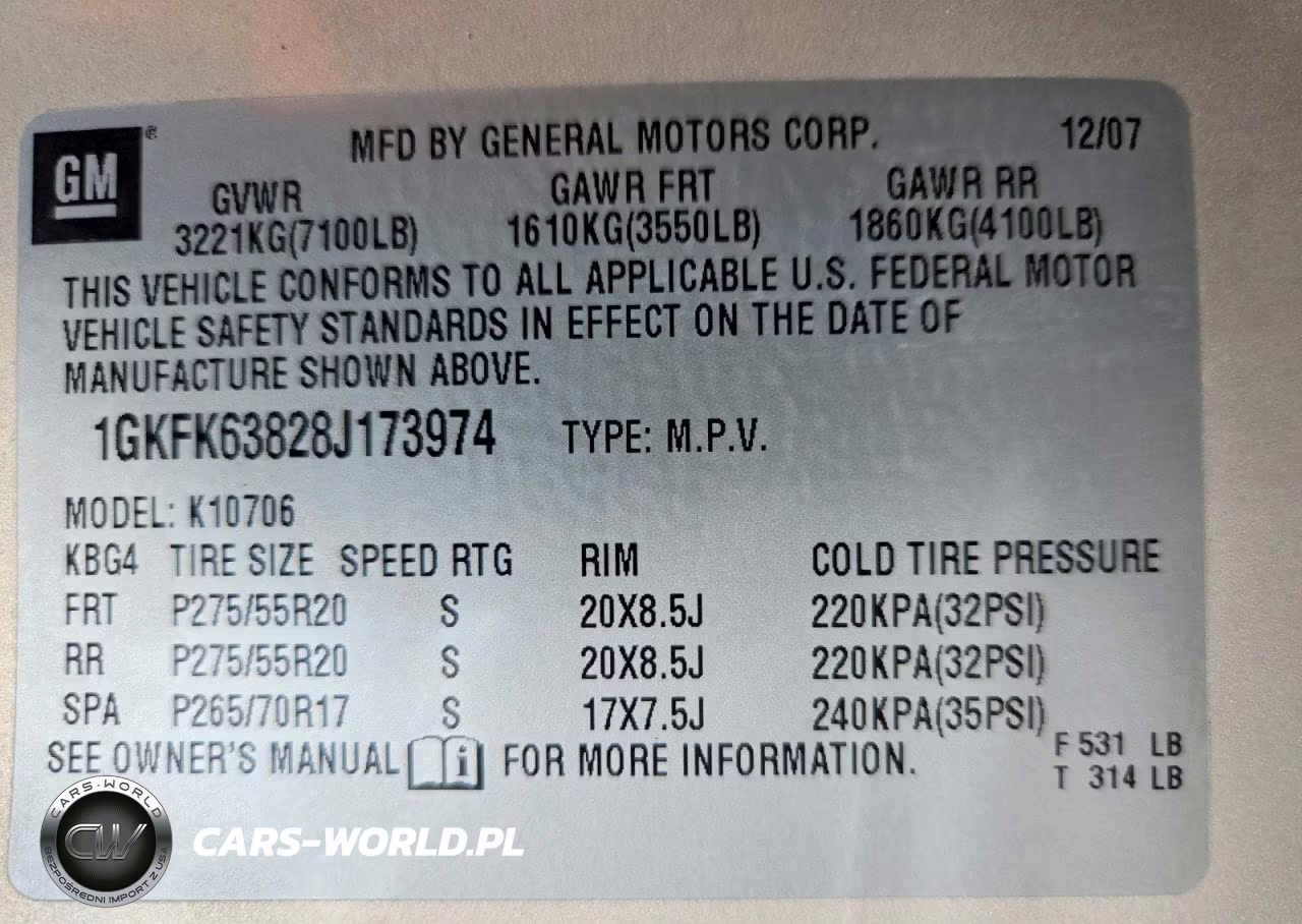 2008 GMC Yukon Denali VIN:1GKFK63828J173974 - 14